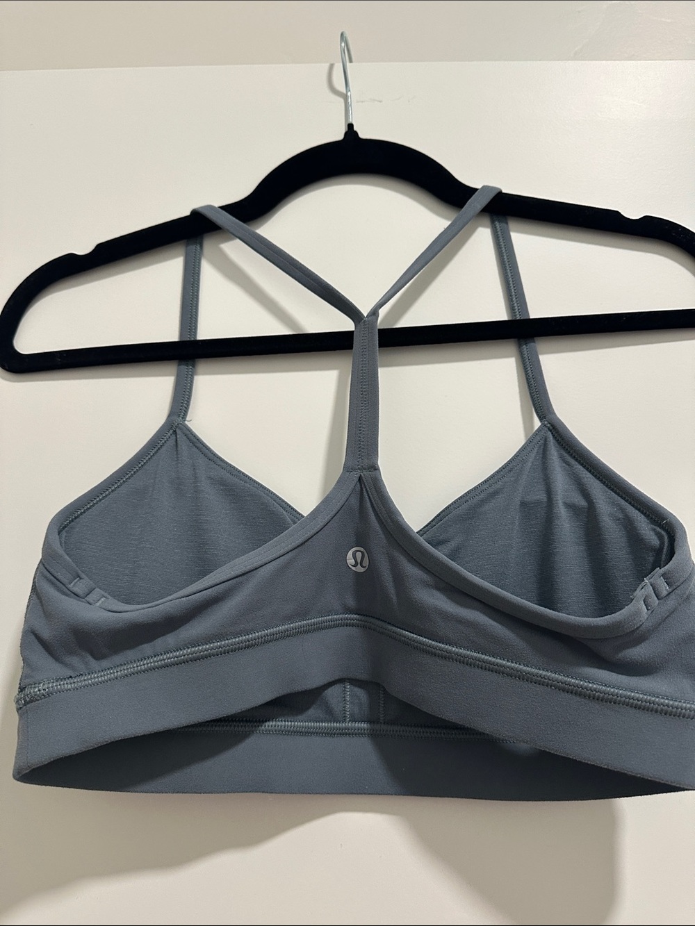 lululemon athletica flow-Y sports bra - blue grey